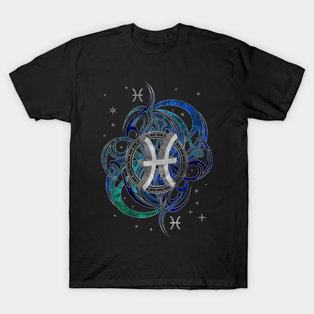 Pisces Zodiac Sign Water element T-Shirt by Nartissima